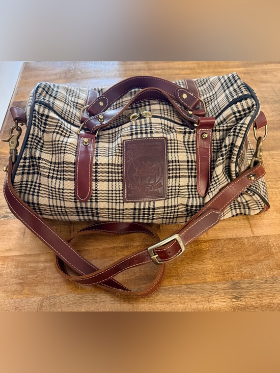 Vintage Other - 5/A Signature Baker Duffle Bag With Leather Strap